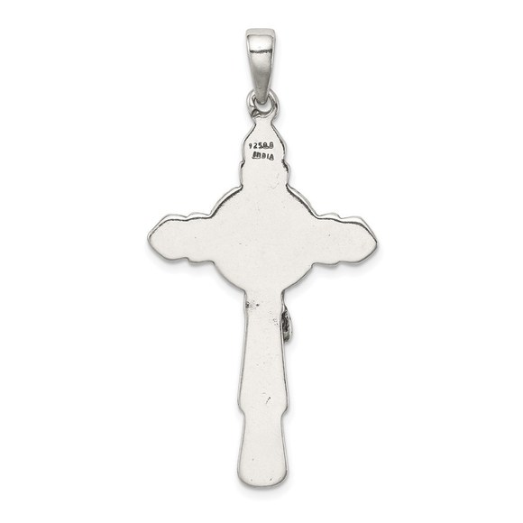 Million Charms 925 Sterling Silver Antiqued Iona Crucifix Necklace Charm Pendant - Picture 4 of 4